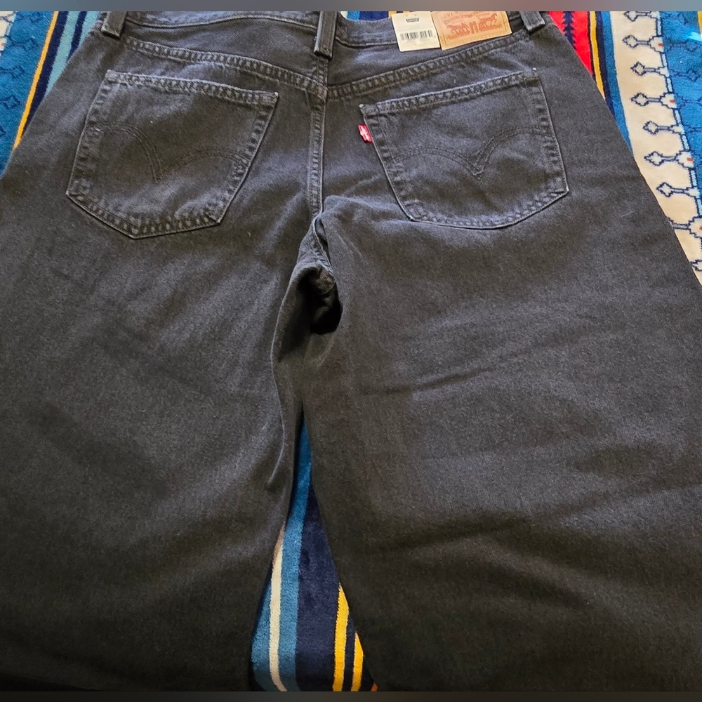 Levi's Woman's Wide LEG Black Relaxed Jeans